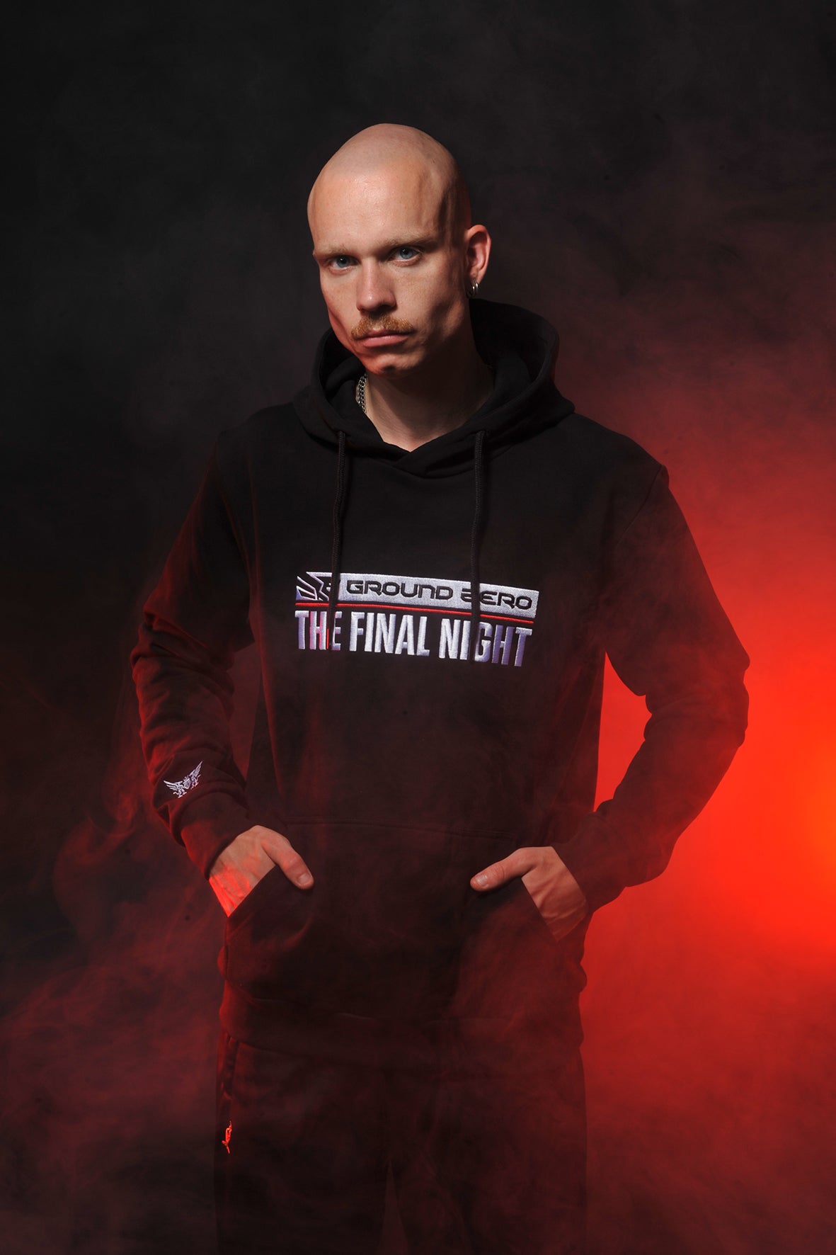 Ground Zero line-up hoodie The Final Night | black