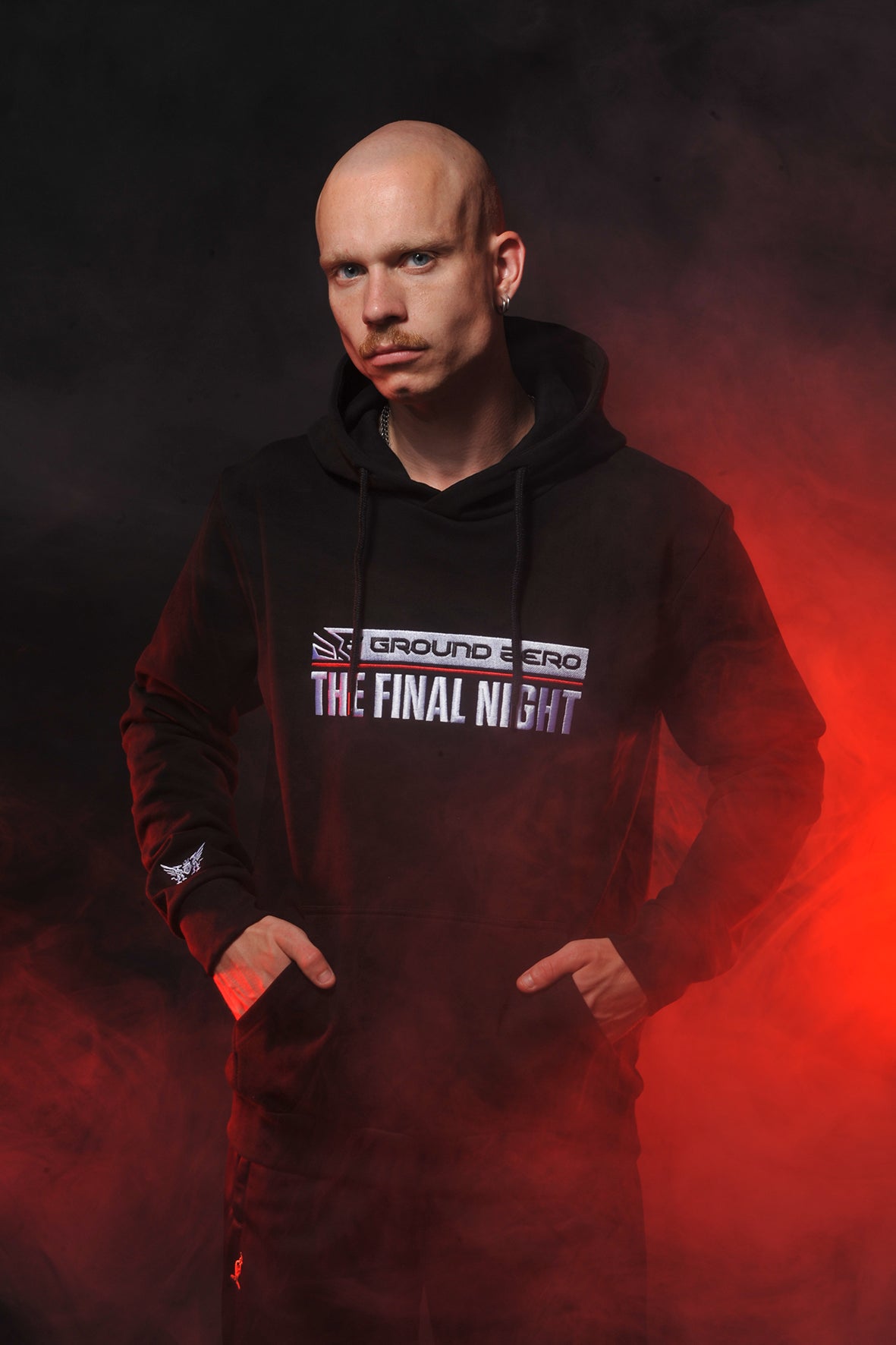 Ground Zero line-up hoodie The Final Night | black