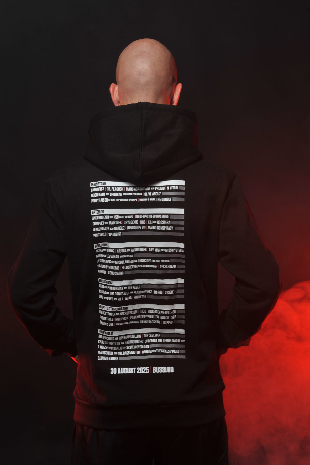 Ground Zero line-up hoodie The Final Night | black