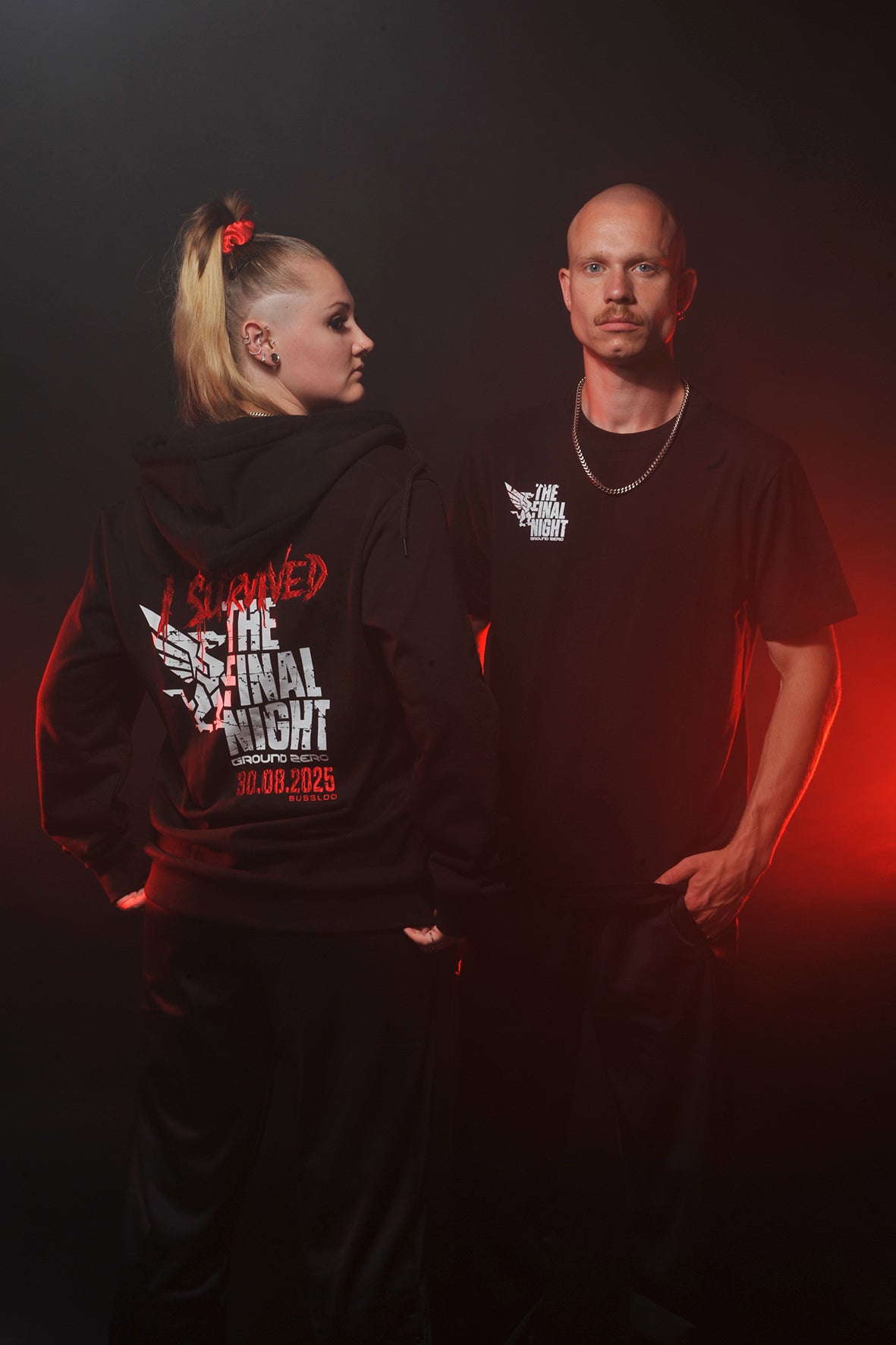 Ground Zero I Survived The Final Night hooded zip | black