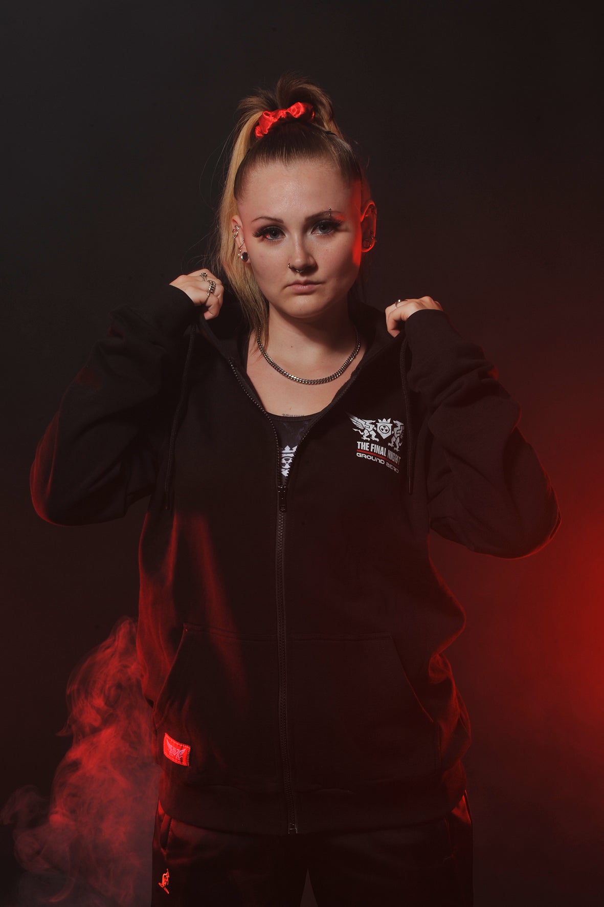 Ground Zero I Survived The Final Night hooded zip | black