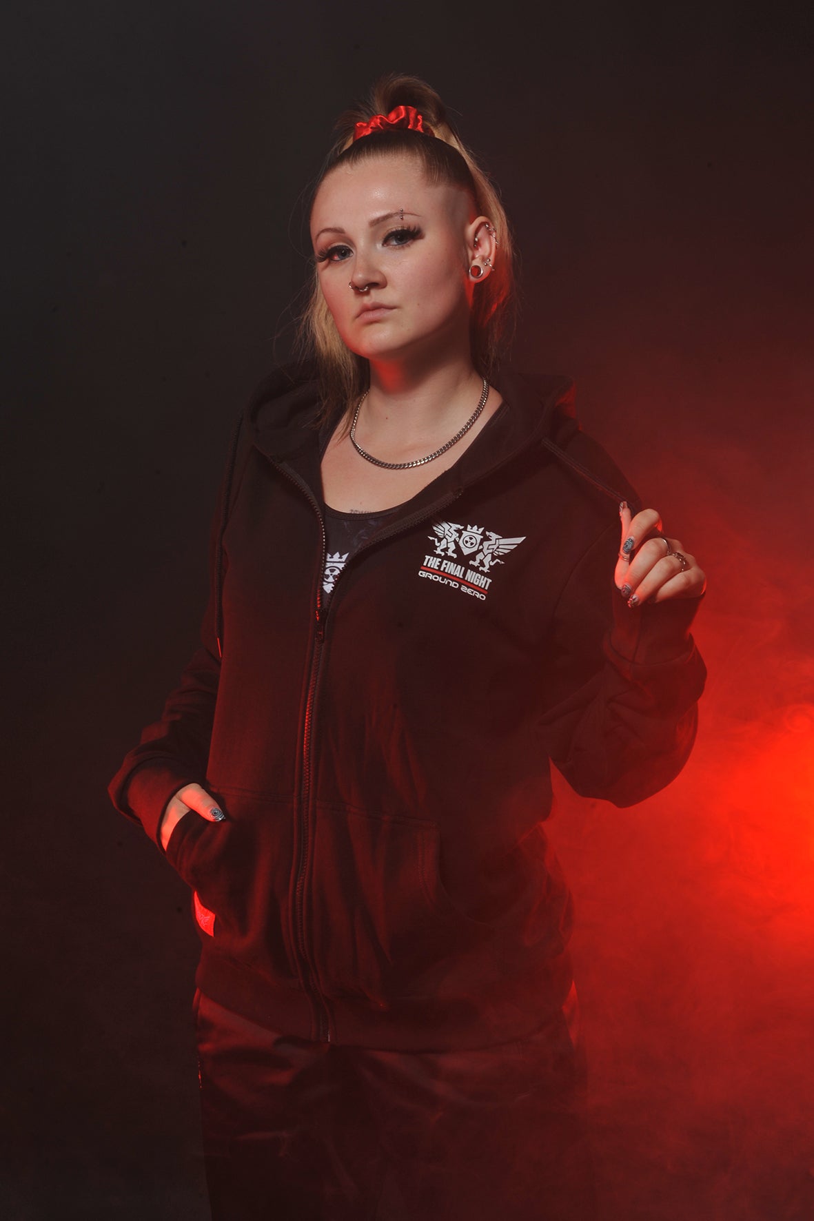 Ground Zero I Survived The Final Night hooded zip | black