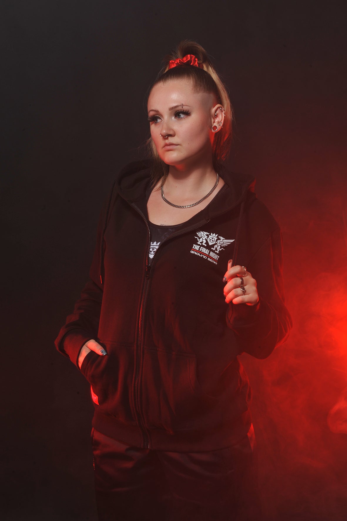 Ground Zero I Survived The Final Night hooded zip | black
