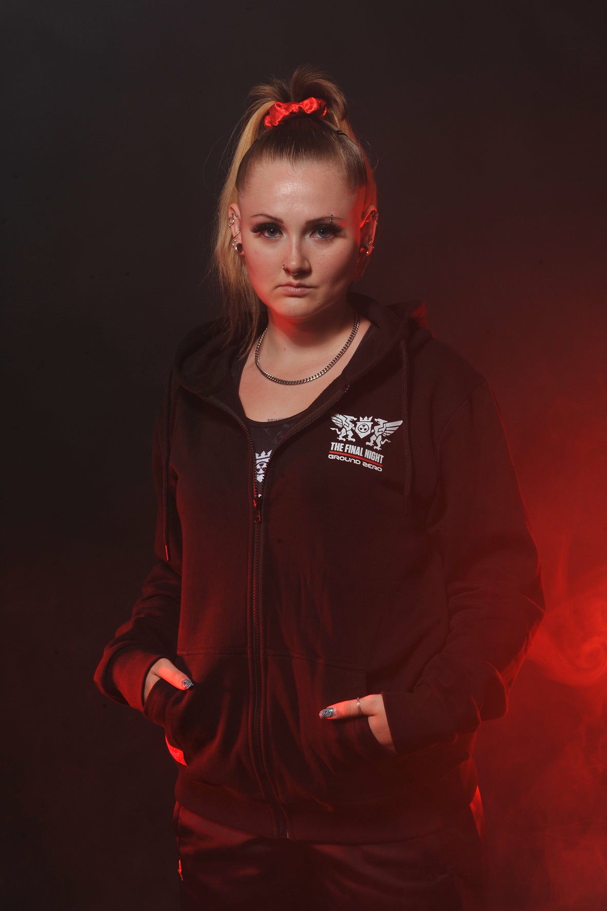 Ground Zero I Survived The Final Night hooded zip | black
