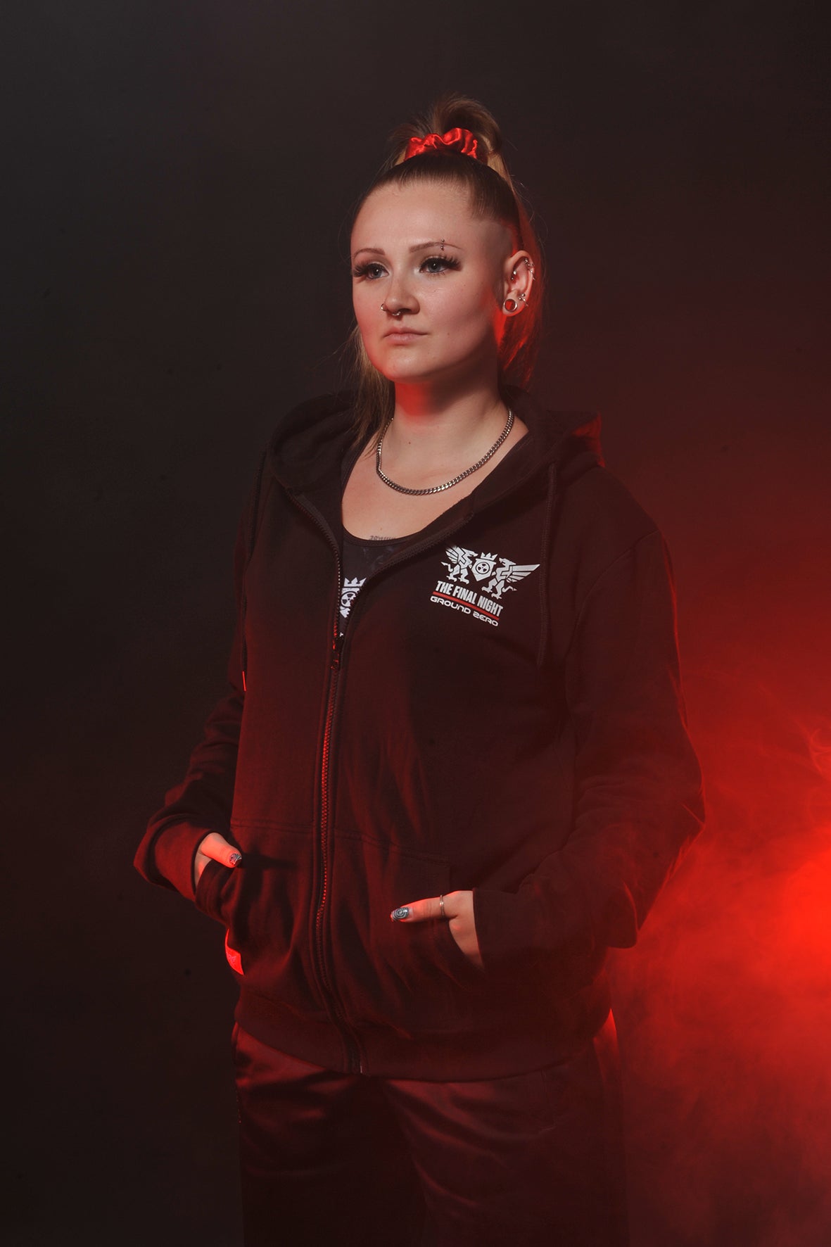 Ground Zero I Survived The Final Night hooded zip | black