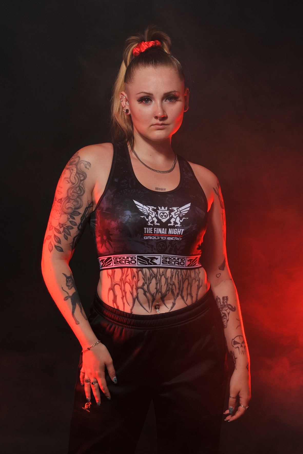Ground Zero sporttop The Final Night | black - grey