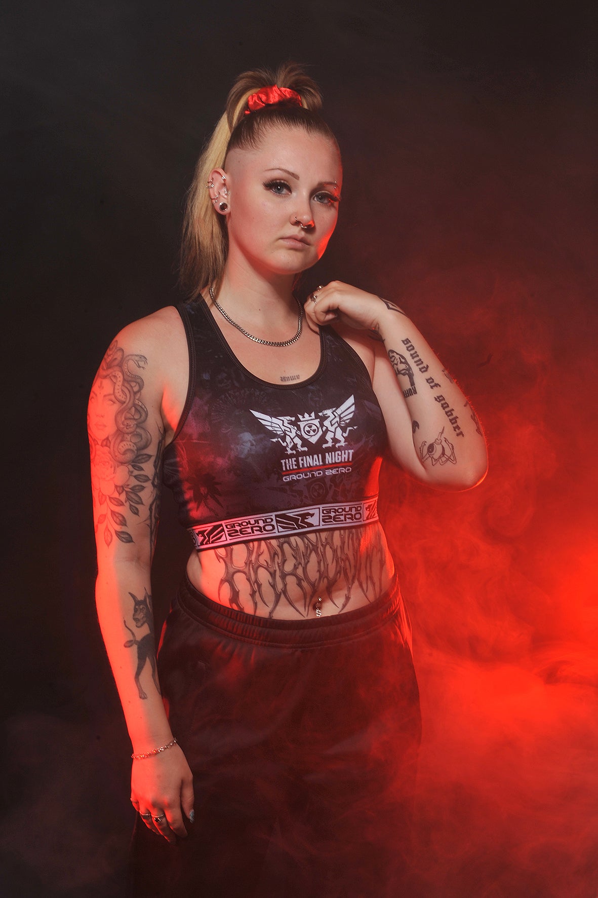 Ground Zero sporttop The Final Night | black - grey