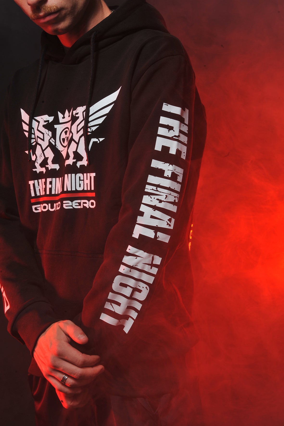 Ground Zero slogan hoodie The Final Night | black