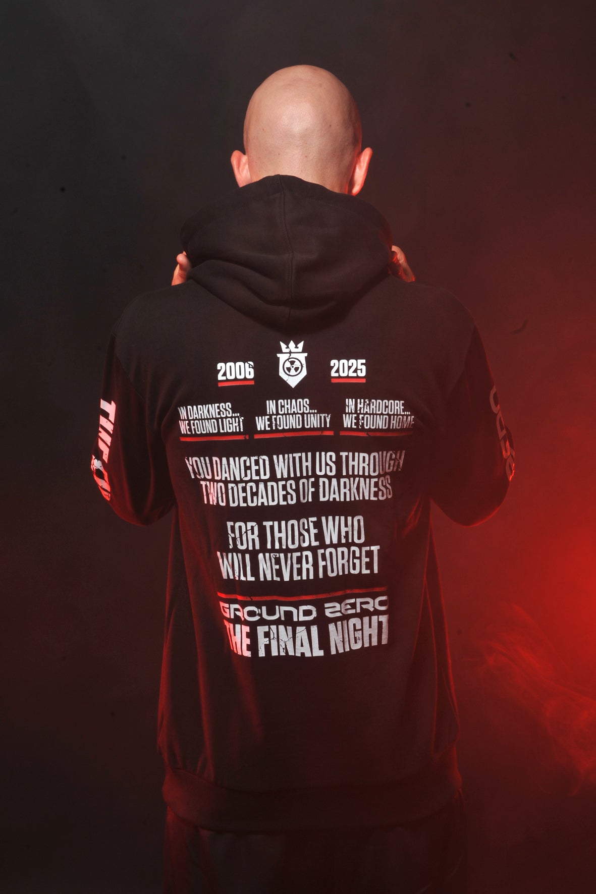 Ground Zero slogan hoodie The Final Night | black