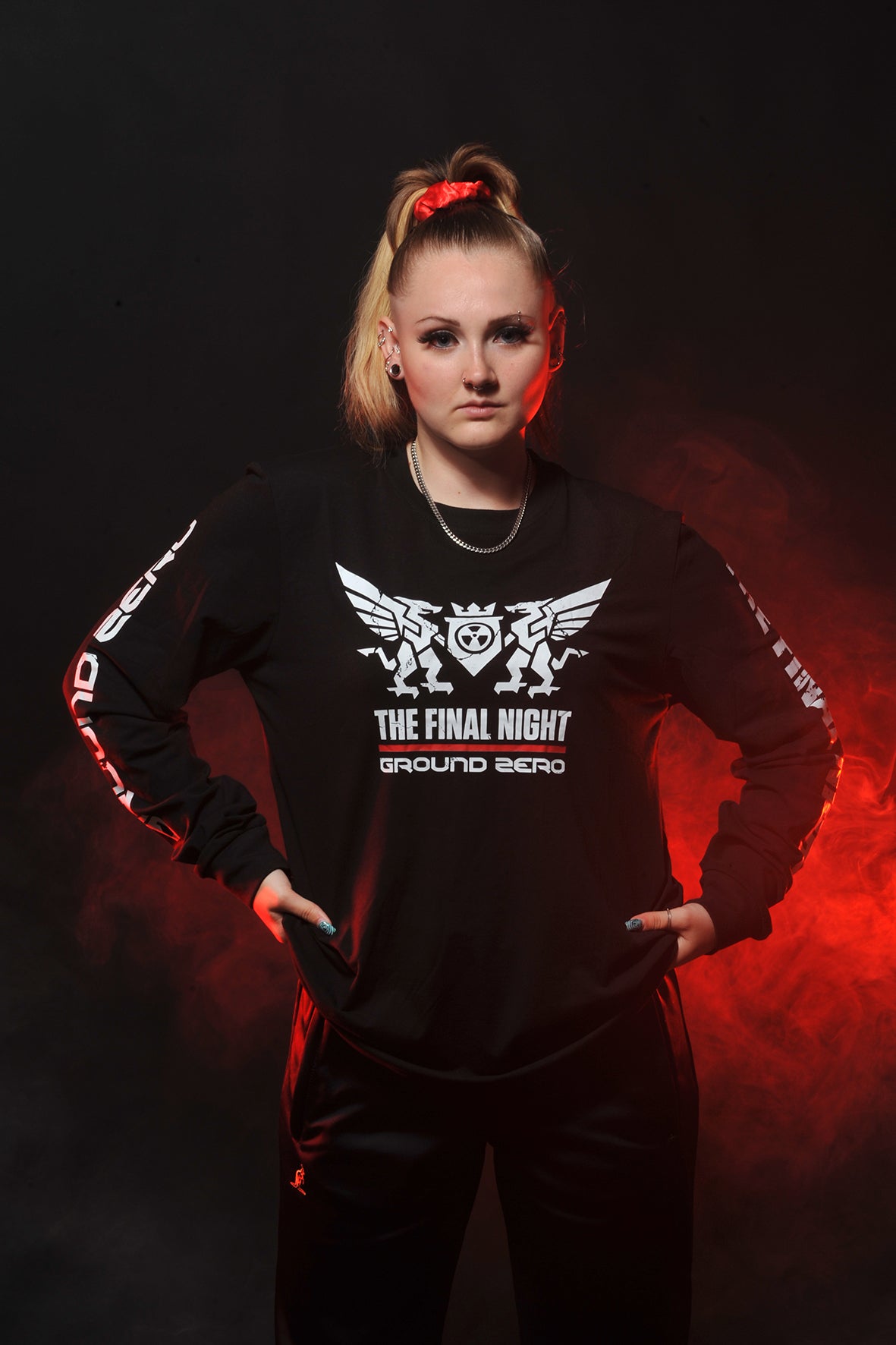 Ground Zero slogan longsleeve The Final Night | black