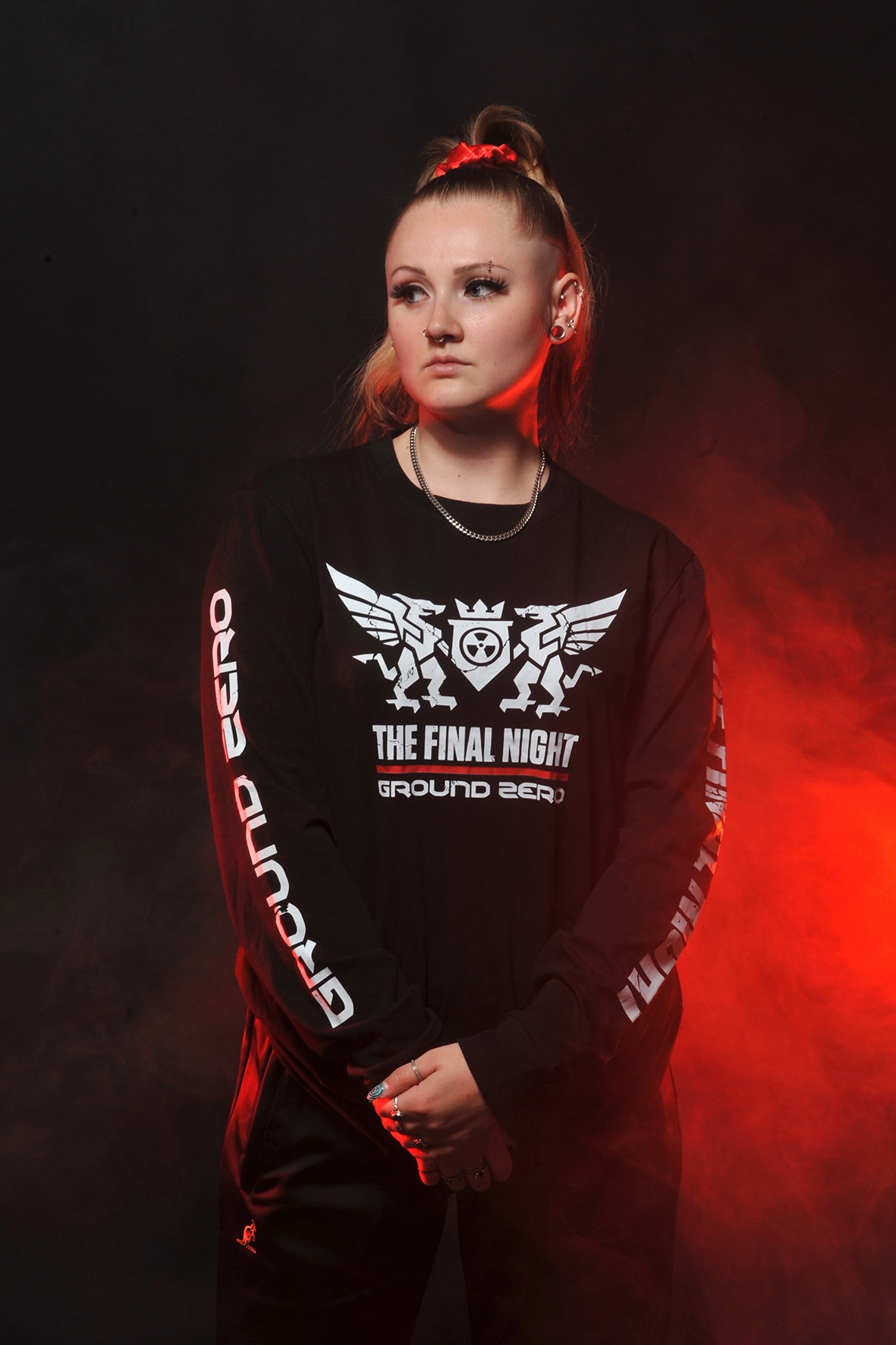 Ground Zero slogan longsleeve The Final Night | black