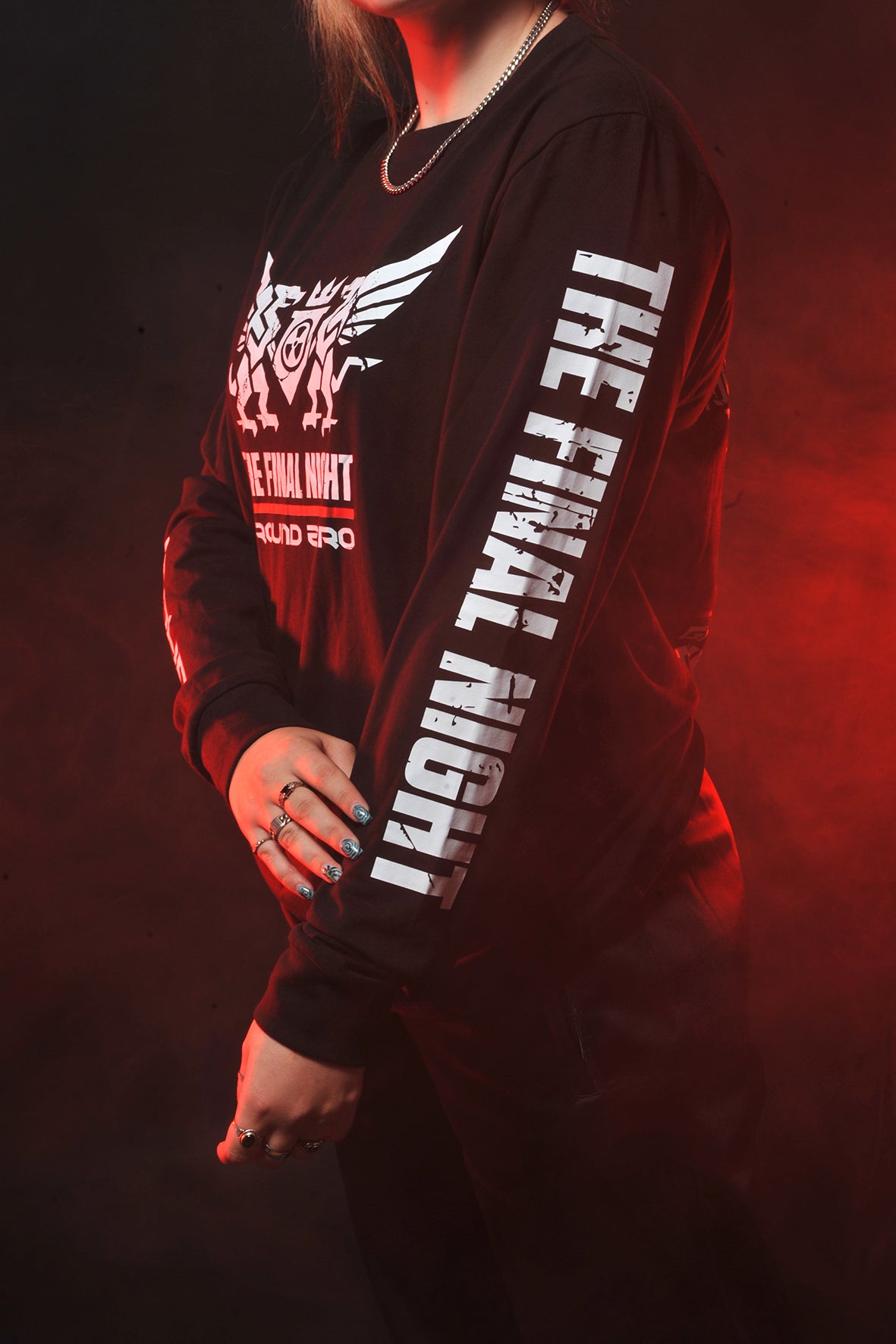 Ground Zero slogan longsleeve The Final Night | black