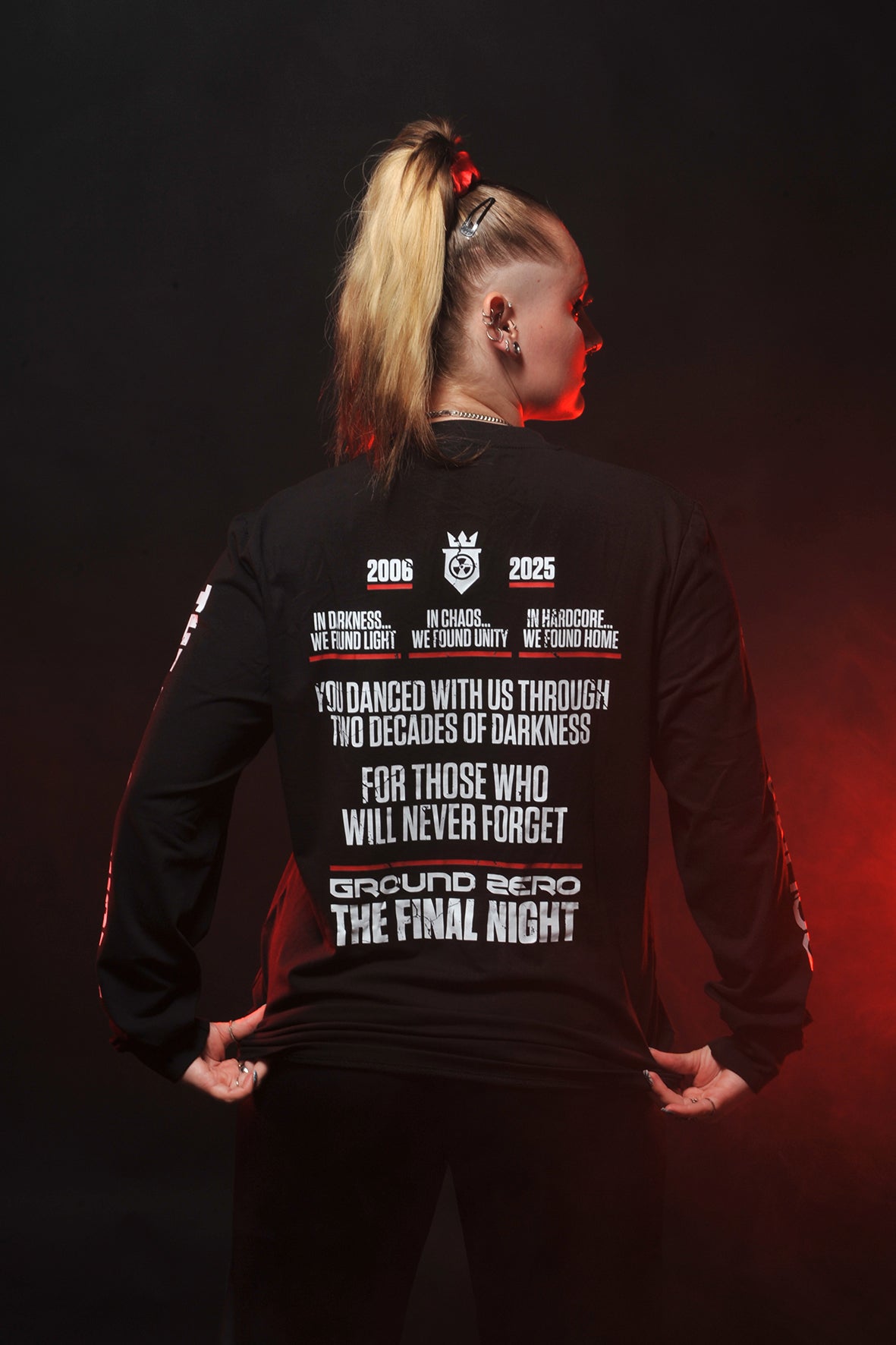Ground Zero slogan longsleeve The Final Night | black