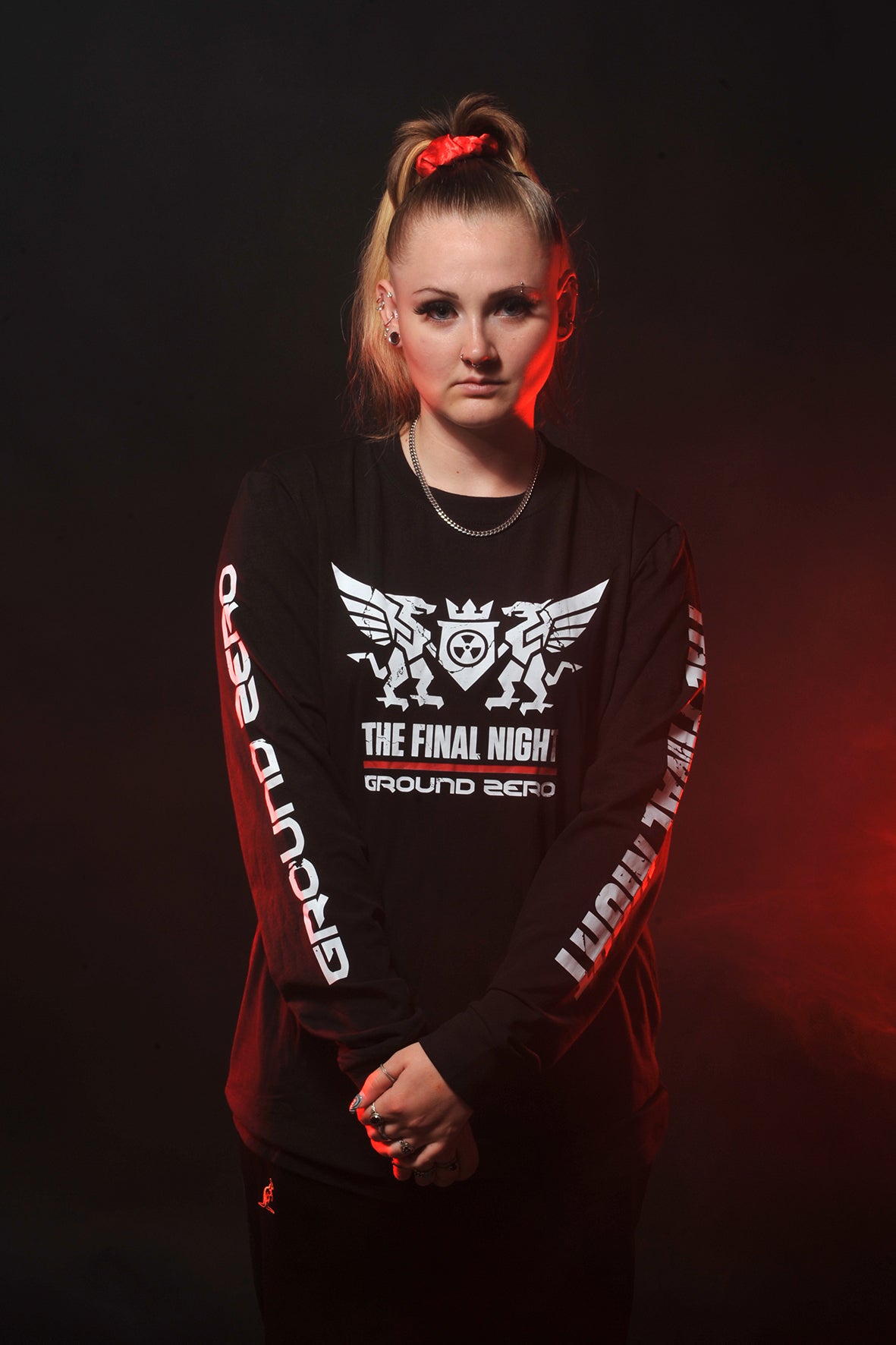 Ground Zero slogan longsleeve The Final Night | black