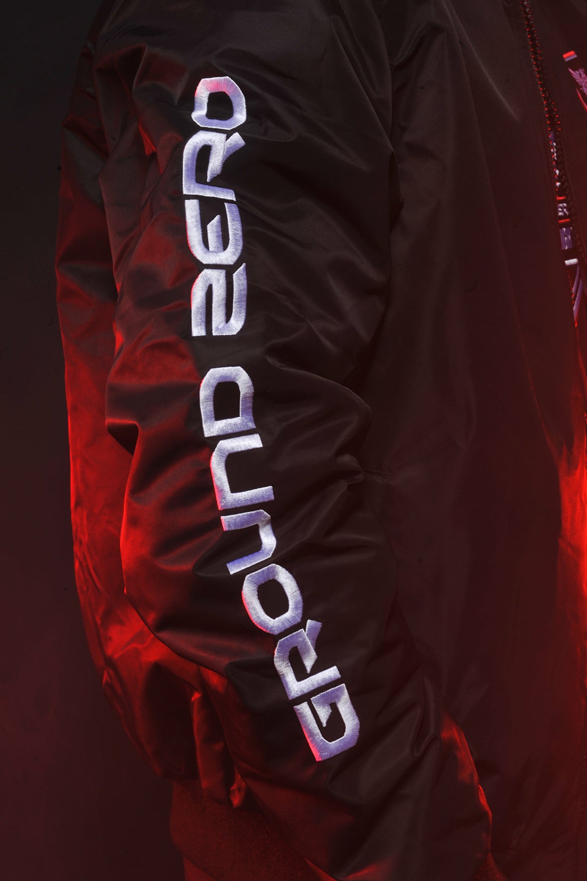 Ground Zero reversible bomberjack The Final Night | black