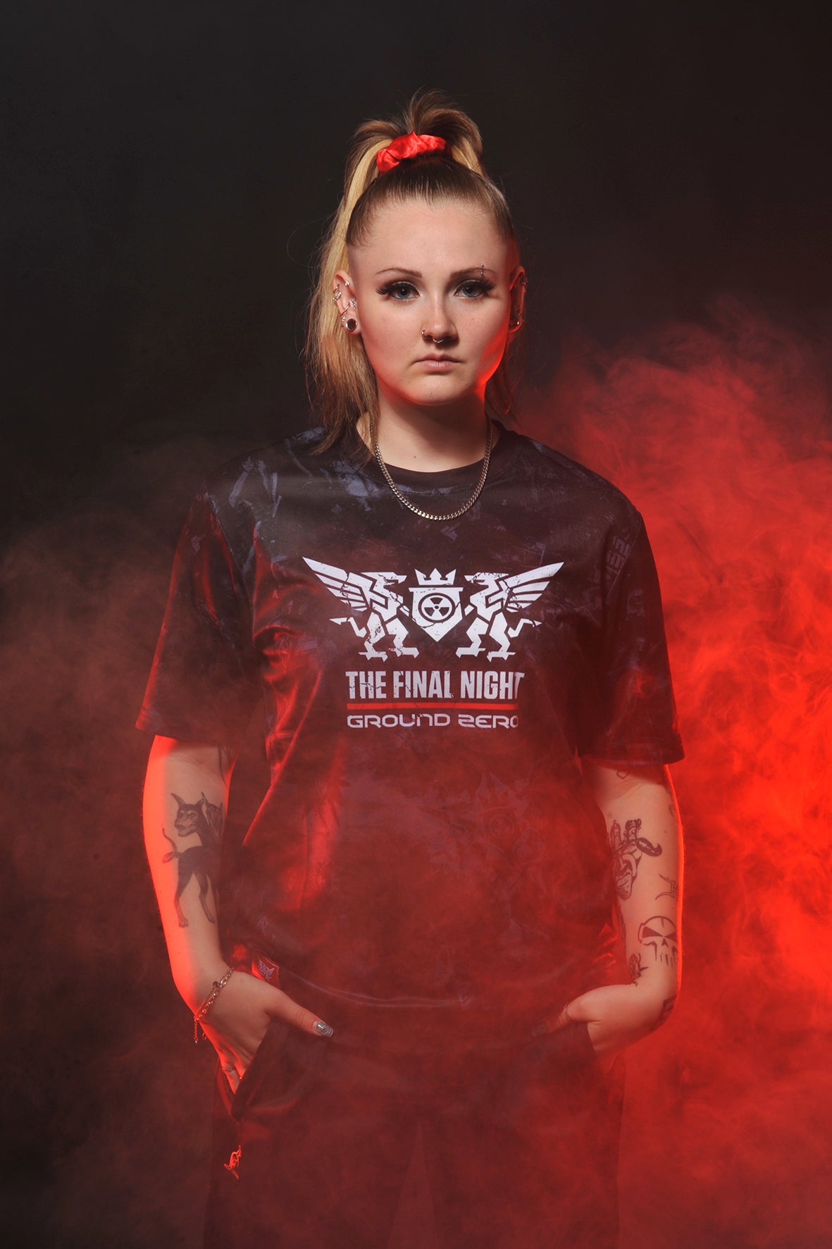 Ground Zero slogan soccershirt The Final Night | black - grey
