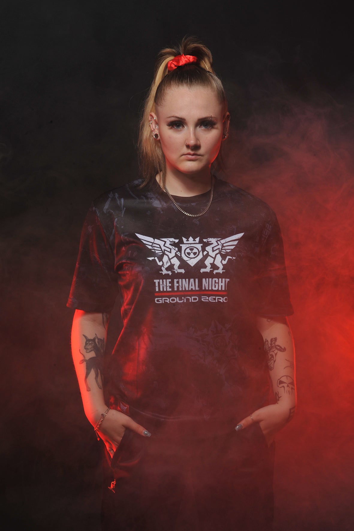 Ground Zero slogan soccershirt The Final Night | black - grey