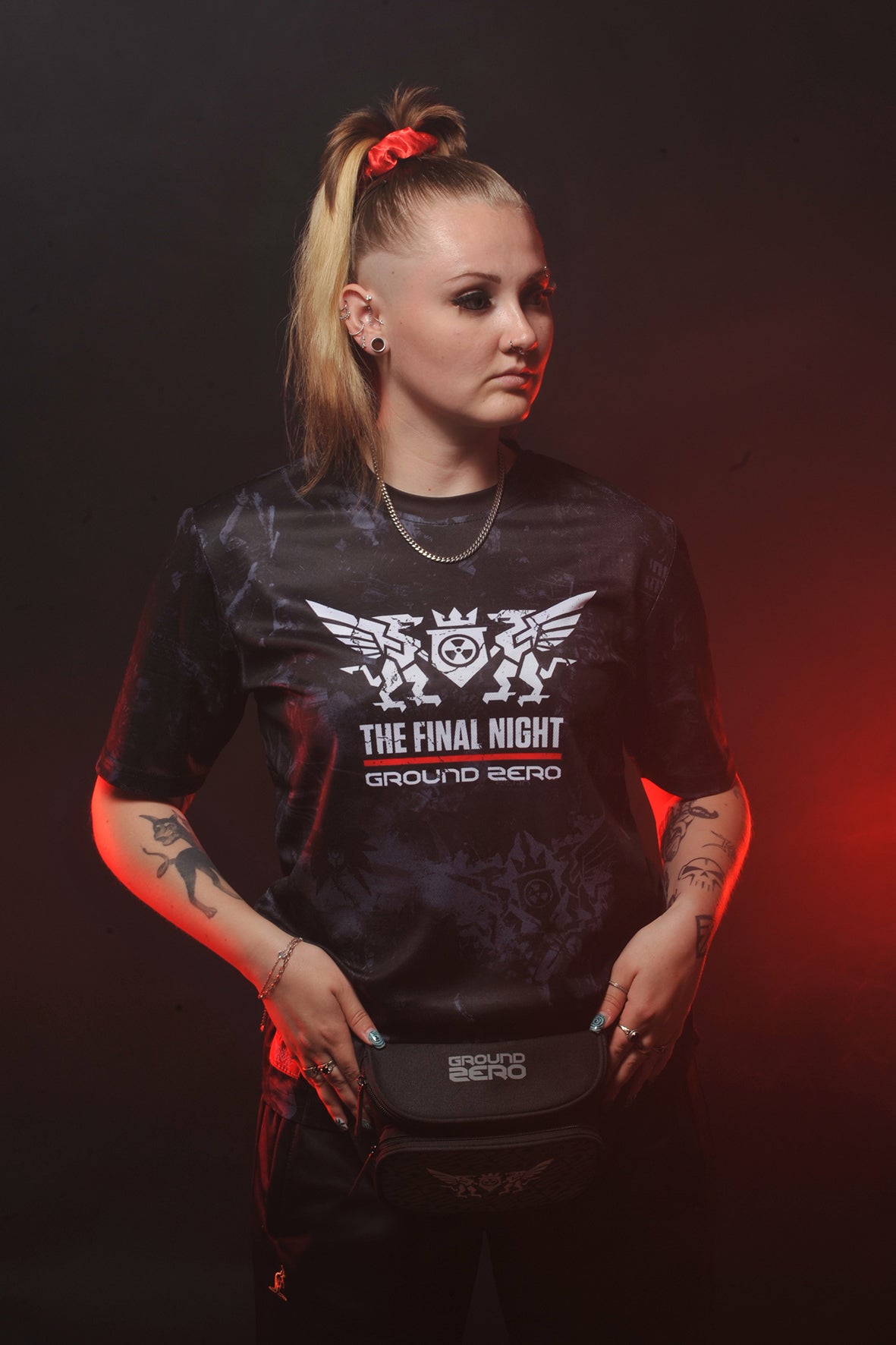 Ground Zero slogan soccershirt The Final Night | black - grey