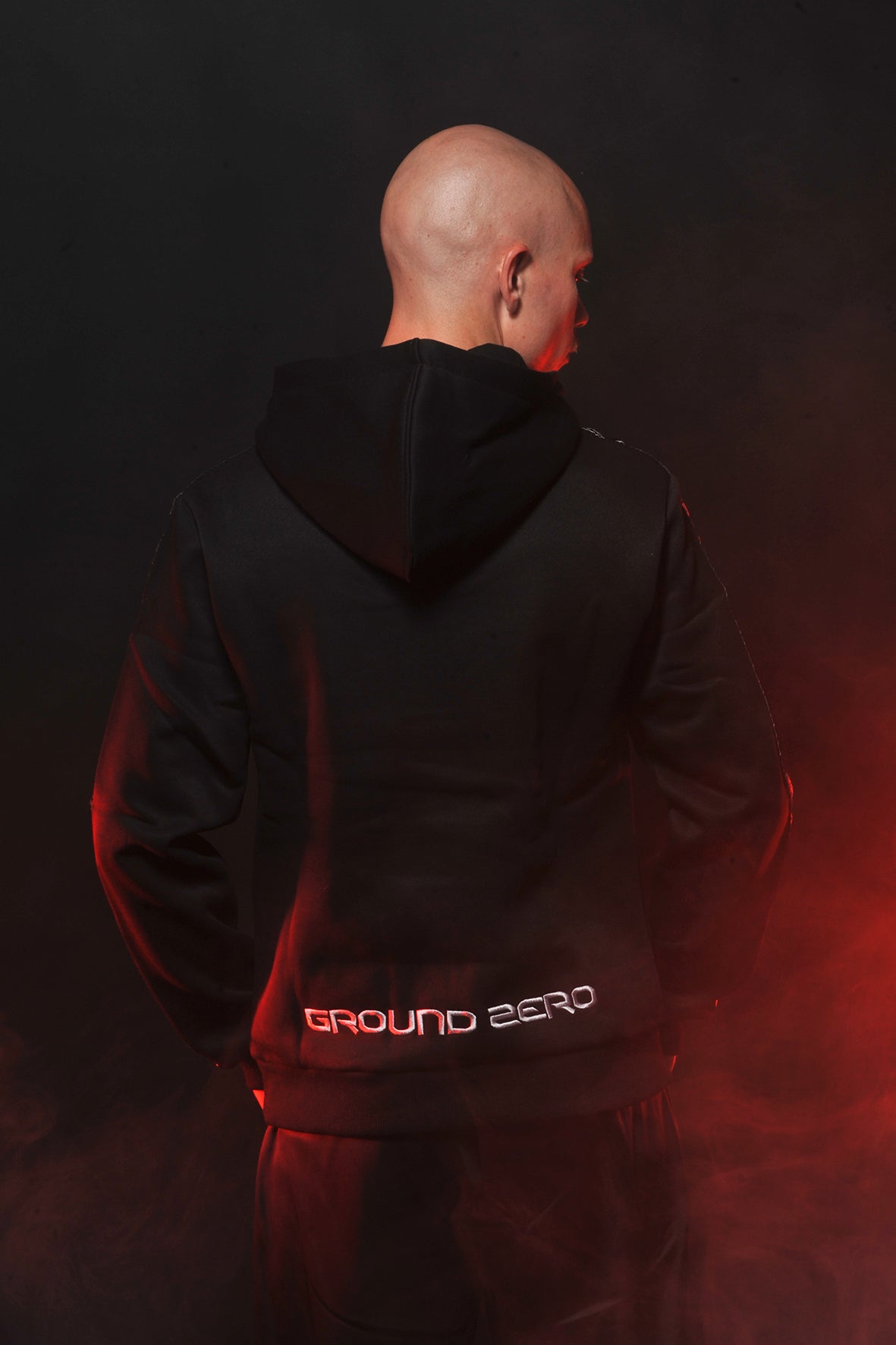 GROUND ZERO HOODIE BASIC BLACK