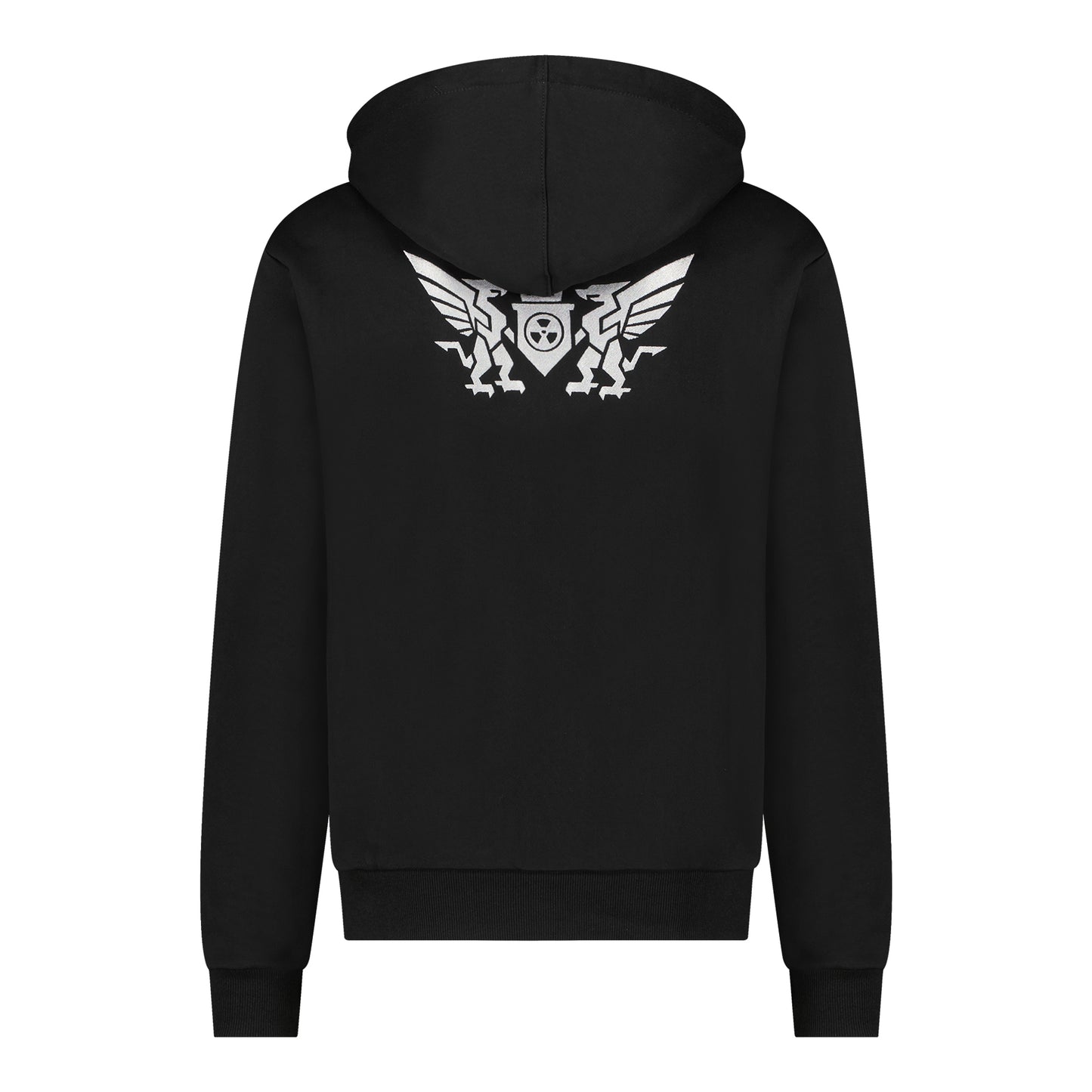 GROUND ZERO HOODED ZIP BASIC BLACK