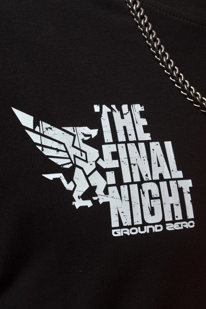 Ground Zero line-up t-shirt with taping The Final Night | black