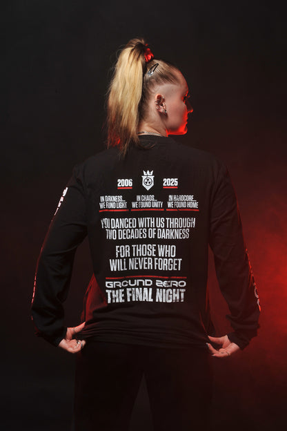 Ground Zero slogan longsleeve The Final Night | black
