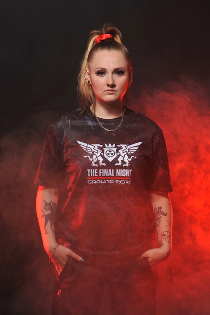 Ground Zero slogan soccershirt The Final Night | black - grey