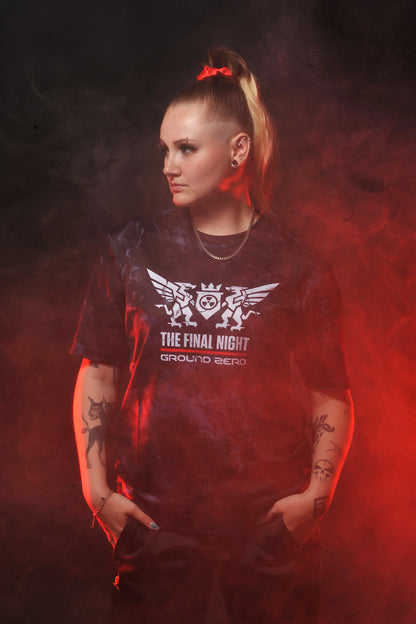 Ground Zero slogan soccershirt The Final Night | black - grey