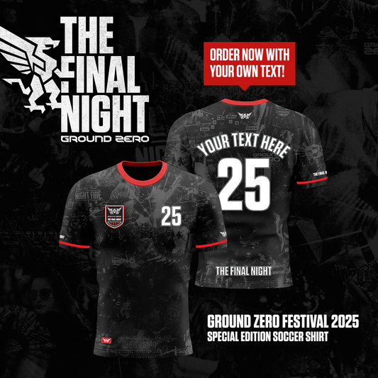 Ground Zero Soccershirt Final Night + eigen naam
