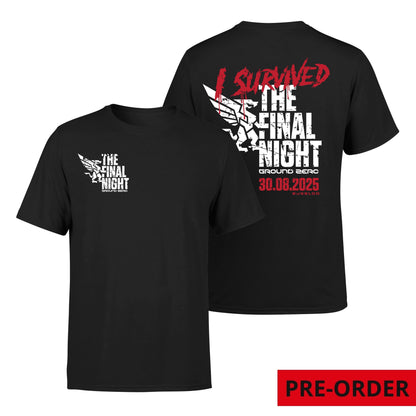 Ground Zero I Survived The Final Night t-shirt | Black