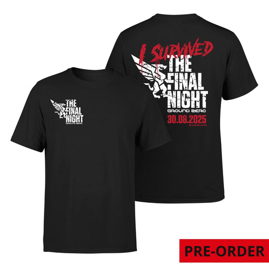 Ground Zero I Survived The Final Night t-shirt | Black